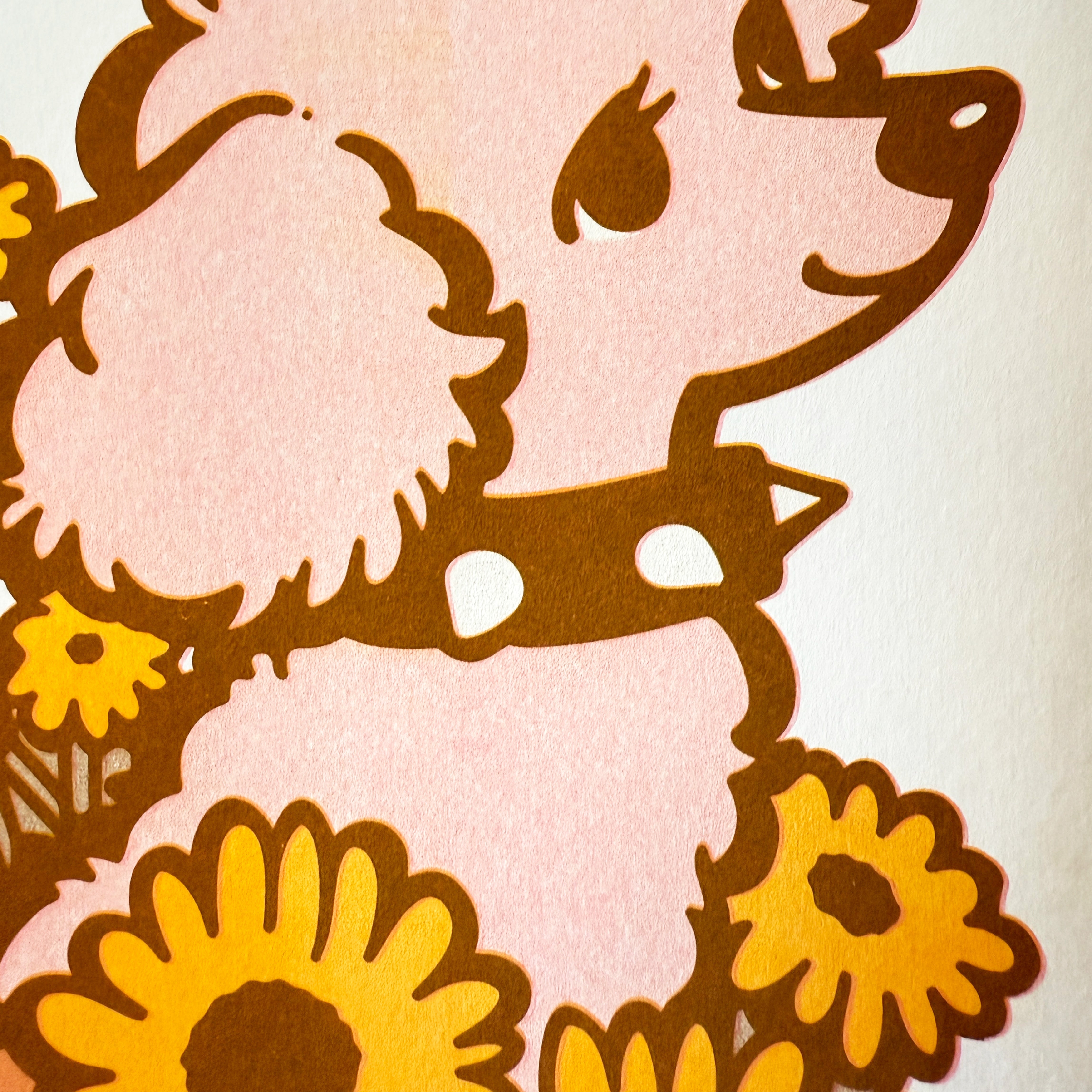 Pretty in Punk Poodle Risograph Print