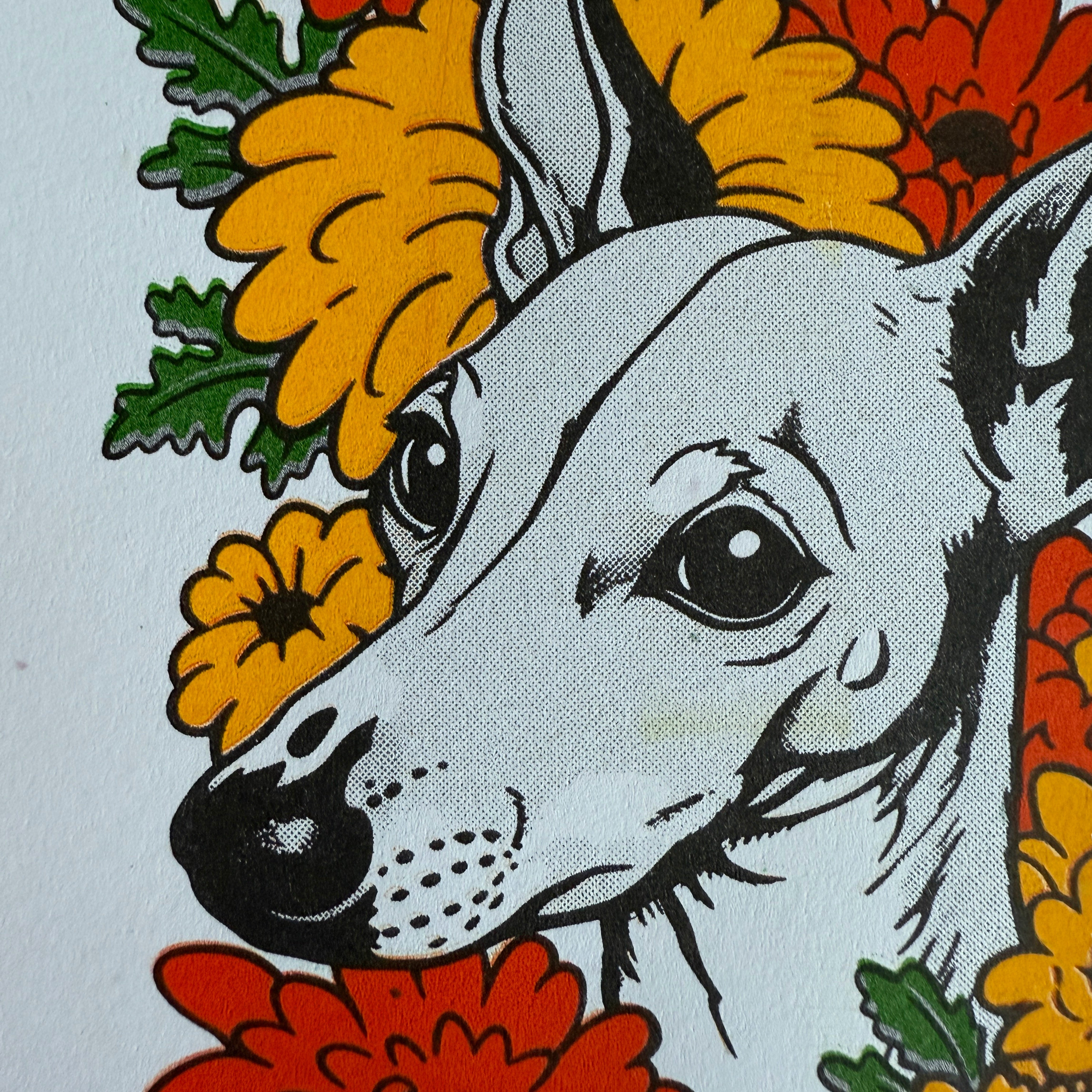 Sighthound in Bloom RUFF Risograph Print